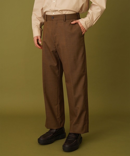 marka（マーカ）の「【marka/MARKAWARE】FLAT FRONT TROUSERS（スラックス・メンズ・ベージュ/カーキ・1/2）」の8枚目の写真
