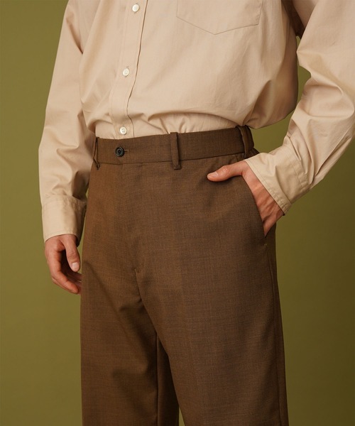marka（マーカ）の「【marka/MARKAWARE】FLAT FRONT TROUSERS（スラックス・メンズ・ベージュ/カーキ・1/2）」の14枚目の写真
