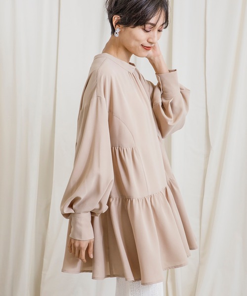 セール シワになりにくいイージーケア素材 2wayティアードミニワンピース シャツ ブラウス Ciena シエナ のファッション通販 Zozotown