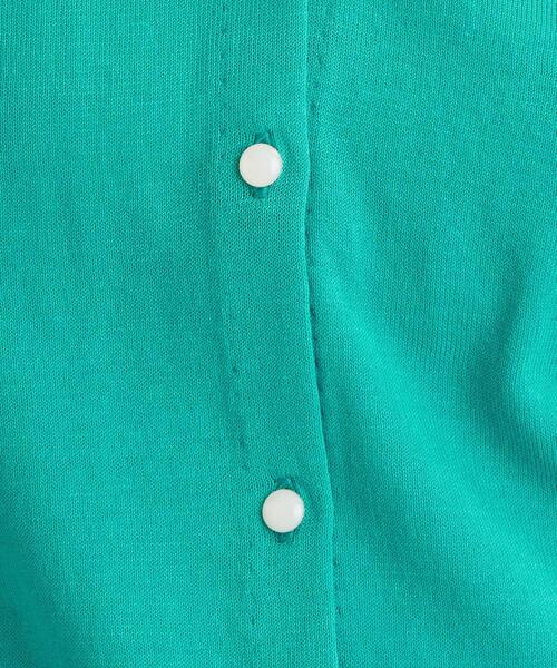 green label relaxing（グリーンレーベルリラクシング）の「[ 手洗い可能 ] CS IC Vネック ショートスリーブ カーディガン（カーディガン/ボレロ・レディース・ピンク/ホワイト/ブラック/ナチュラル/ケリー・FREE）」の12枚目の写真