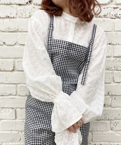 one after another NICE CLAUP（ワンアフターアナザーナイスクラップ）の「ビックカラー付け衿ブラウス（シャツ/ブラウス・レディース・オフホワイト/ホワイト系その他/ブラック系その他・FREE）」の11枚目の写真