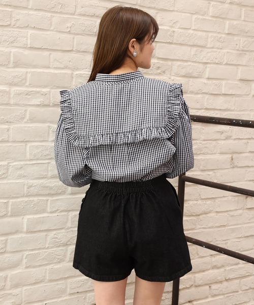 one after another NICE CLAUP（ワンアフターアナザーナイスクラップ）の「ビックカラー付け衿ブラウス（シャツ/ブラウス・レディース・オフホワイト/ホワイト系その他/ブラック系その他・FREE）」の21枚目の写真