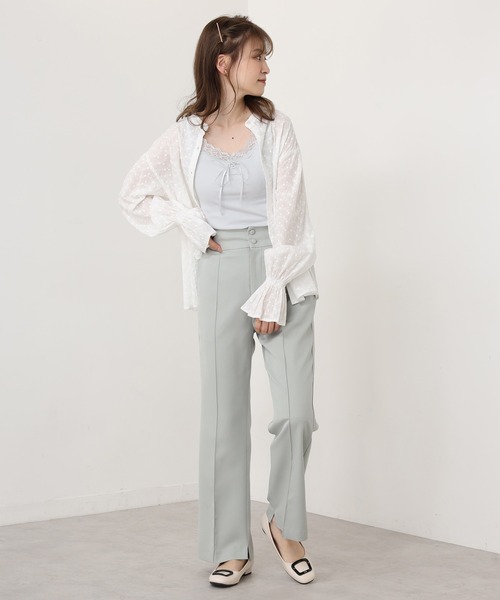 one after another NICE CLAUP（ワンアフターアナザーナイスクラップ）の「ビックカラー付け衿ブラウス（シャツ/ブラウス・レディース・オフホワイト/ホワイト系その他/ブラック系その他・FREE）」の15枚目の写真