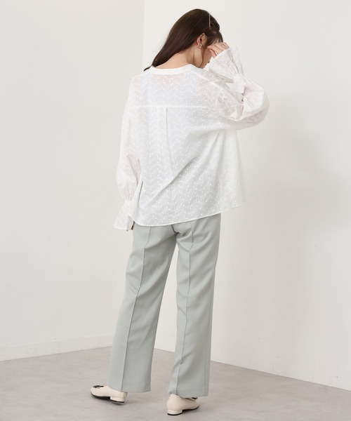 one after another NICE CLAUP（ワンアフターアナザーナイスクラップ）の「ビックカラー付け衿ブラウス（シャツ/ブラウス・レディース・オフホワイト/ホワイト系その他/ブラック系その他・FREE）」の16枚目の写真