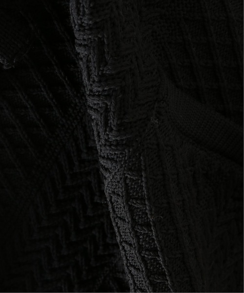 JOURNAL STANDARD relume(ジャーナルスタンダード レリューム)の「リサイクルポリエステル メキシカンニットパーカー(パーカー・メンズ・ライトグレー/ブラック/ライトイエロー・MEDIUM/LARGE)」の14枚目の写真