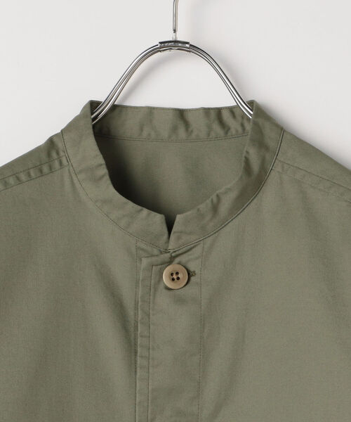 FREDY MAC（フレディーマック）の「【FREDYMAC SUNDAY TOOLS WEAR】バンドカラーシャツ／スタンドカラーカバーオール（シャツ/ブラウス・メンズ・ブラウン/オリーブ/オレンジ/ブルー/キナリ・M/L）」の8枚目の写真