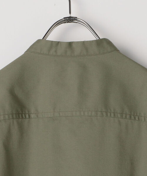 FREDY MAC（フレディーマック）の「【FREDYMAC SUNDAY TOOLS WEAR】バンドカラーシャツ／スタンドカラーカバーオール（シャツ/ブラウス・メンズ・ブラウン/オリーブ/オレンジ/ブルー/キナリ・M/L）」の9枚目の写真