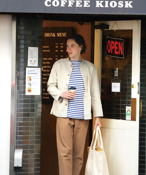 FREDY MAC（フレディーマック）の「【FREDYMAC SUNDAY TOOLS WEAR】バンドカラーシャツ／スタンドカラーカバーオール（シャツ/ブラウス・メンズ・ブラウン/オリーブ/オレンジ/ブルー/キナリ・M/L）」の17枚目の写真