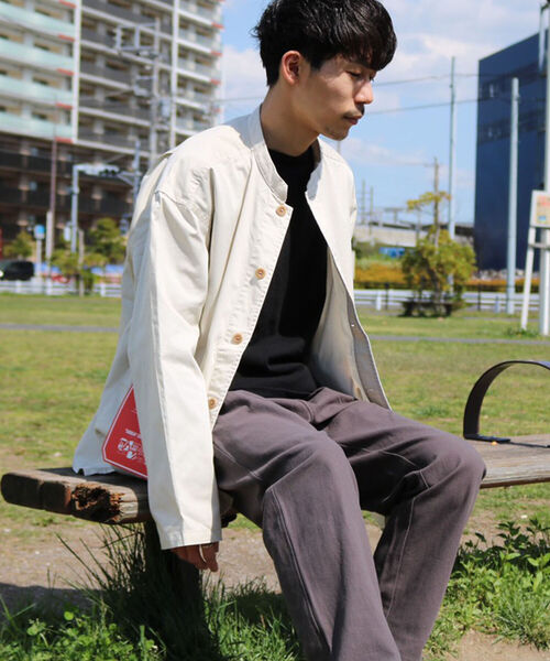 FREDY MAC（フレディーマック）の「【FREDYMAC SUNDAY TOOLS WEAR】バンドカラーシャツ／スタンドカラーカバーオール（シャツ/ブラウス・メンズ・ブラウン/オリーブ/オレンジ/ブルー/キナリ・M/L）」の22枚目の写真