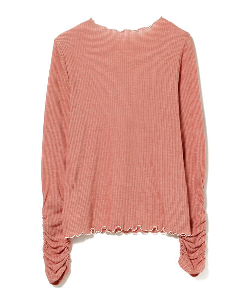 Ray BEAMS（レイビームス）の「Ray BEAMS / テレコメロー ギャザー アーム カットソー（Tシャツ/カットソー・レディース・オフホワイト/グリーン/レッド・ONE SIZE）」の16枚目の写真