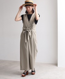 yuni | 強撚コットン/ギャバ サロペット(サロペット/オーバーオール)