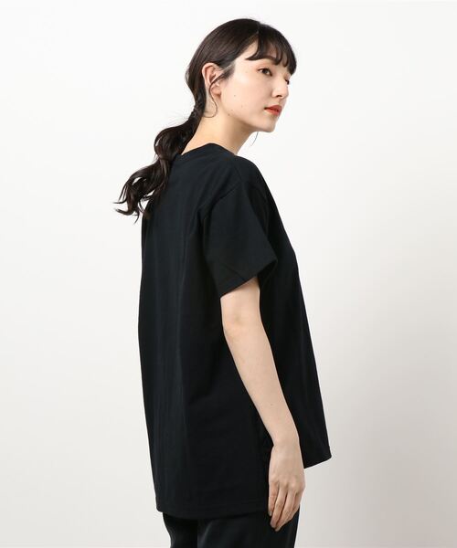RAG MACHINE（ラグマシーン）の「【RAG MACHINE】スリットビッグシルエットTシャツ（Tシャツ/カットソー・レディース・ブラック/ライトグレー/ホワイト・S/M/L）」の4枚目の写真