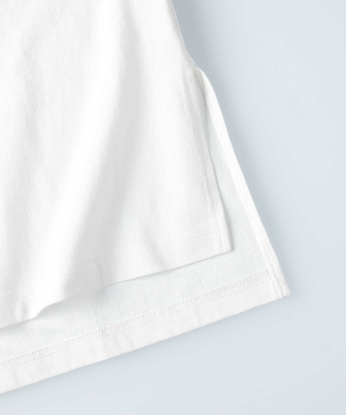 RAG MACHINE（ラグマシーン）の「【RAG MACHINE】スリットビッグシルエットTシャツ（Tシャツ/カットソー・レディース・ブラック/ライトグレー/ホワイト・S/M/L）」の8枚目の写真