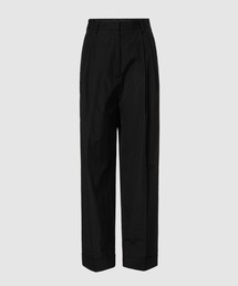 Dries Van Noten ゴムウエスト プリント ロングパンツ DRIES VAN NOTEN】SS23 ワイド カーゴパンツ Black 送料関税込