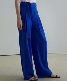 UNSPOKEN | 【unspoken】Waist ribbon wide pants FAZ20600chw(スラックス)