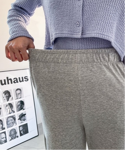 SONA（ソナ）の「SONYUNARA ウエストバンディングセミブーツカットパンツ（スウェットパンツ・レディース・ブラック/グレー・150/160）」の19枚目の写真