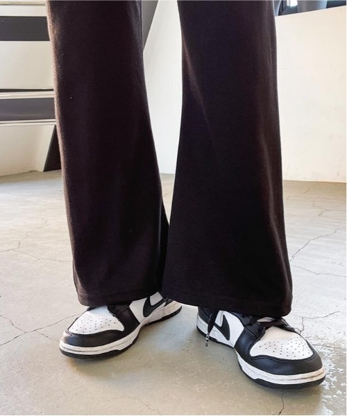 SONA（ソナ）の「SONYUNARA ウエストバンディングセミブーツカットパンツ（スウェットパンツ・レディース・ブラック/グレー・150/160）」の14枚目の写真