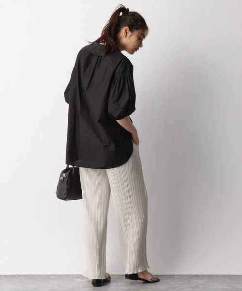 GLOBAL WORK（グローバルワーク）の「コットン付け襟ブラウス/939890（シャツ/ブラウス・レディース・ホワイト/ブラック/ベージュ・FREE）」の21枚目の写真