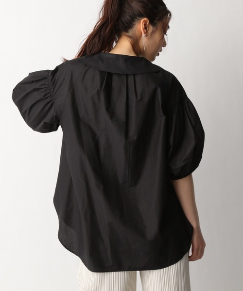 GLOBAL WORK（グローバルワーク）の「コットン付け襟ブラウス/939890（シャツ/ブラウス・レディース・ホワイト/ブラック/ベージュ・FREE）」の7枚目の写真