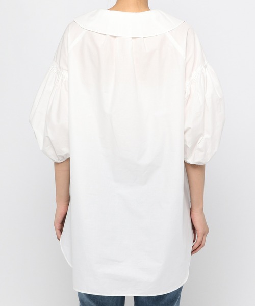 GLOBAL WORK（グローバルワーク）の「コットン付け襟ブラウス/939890（シャツ/ブラウス・レディース・ホワイト/ブラック/ベージュ・FREE）」の5枚目の写真