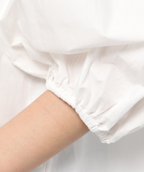 GLOBAL WORK（グローバルワーク）の「コットン付け襟ブラウス/939890（シャツ/ブラウス・レディース・ホワイト/ブラック/ベージュ・FREE）」の19枚目の写真