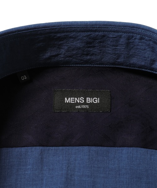 MEN'S BIGI（メンズビギ）の「接触冷感 七分袖カッタウェイシャツ（シャツ/ブラウス・メンズ・ライトベージュ/カーキ/ブルー系その他・1/2/3/4）」の9枚目の写真