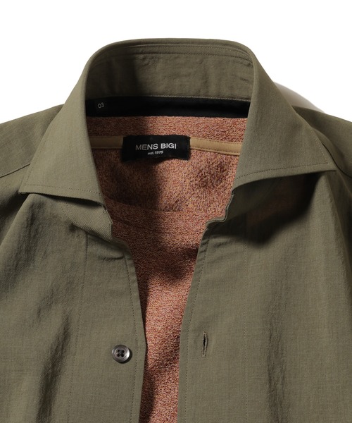 MEN'S BIGI（メンズビギ）の「接触冷感 七分袖カッタウェイシャツ（シャツ/ブラウス・メンズ・ライトベージュ/カーキ/ブルー系その他・1/2/3/4）」の15枚目の写真