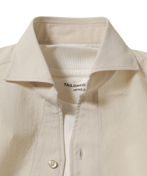 MEN'S BIGI（メンズビギ）の「接触冷感 七分袖カッタウェイシャツ（シャツ/ブラウス・メンズ・ライトベージュ/カーキ/ブルー系その他・1/2/3/4）」の22枚目の写真