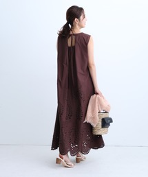JUSGLITTY（ジャスグリッティー）の「裾刺繍Aラインワンピース