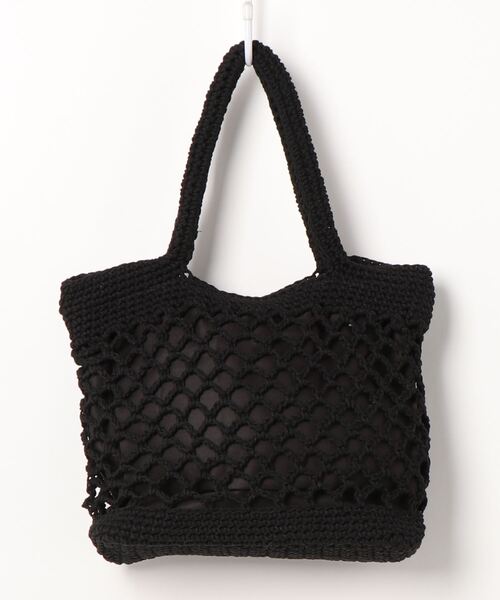 Fun & Daily（ファンアンドデイリー）の「F&D : ニットハンドバッグ（かごバッグ・レディース・ブラウン/ベージュ/ブラック・FREE）」の2枚目の写真