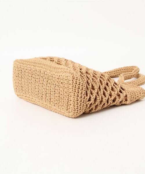 Fun & Daily（ファンアンドデイリー）の「F&D : ニットハンドバッグ（かごバッグ・レディース・ブラウン/ベージュ/ブラック・FREE）」の8枚目の写真