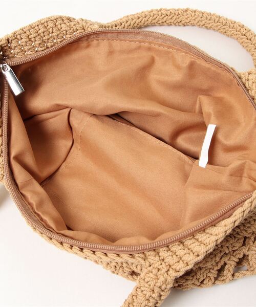 Fun & Daily（ファンアンドデイリー）の「F&D : ニットハンドバッグ（かごバッグ・レディース・ブラウン/ベージュ/ブラック・FREE）」の9枚目の写真