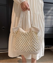 Fun & Daily | F&D : ニットハンドバッグ(かごバッグ)