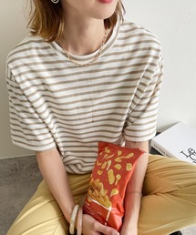 reca | ボーダー半袖カットソー(Tシャツ/カットソー)