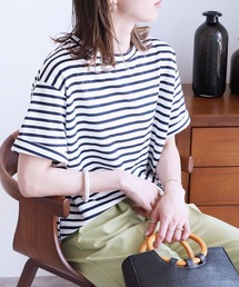 reca | ボーダー半袖カットソー(Tシャツ/カットソー)