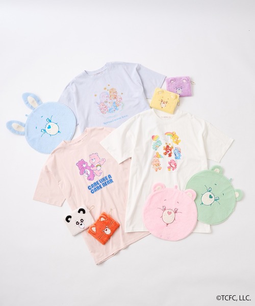 one after another NICE CLAUP（ワンアフターアナザーナイスクラップ）の「ケアベアTM/アソートプリントTee（Tシャツ/カットソー・レディース・ピンク/オフホワイト/サックスブルー・FREE）」の12枚目の写真