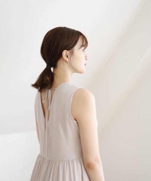 UNFIELD（アンフィールド）の「【UNFIELD ノースリティアードワンピース】（ワンピース・レディース・ブラック/ラベンダー/グレイッシュベージュ・FREE）」の11枚目の写真