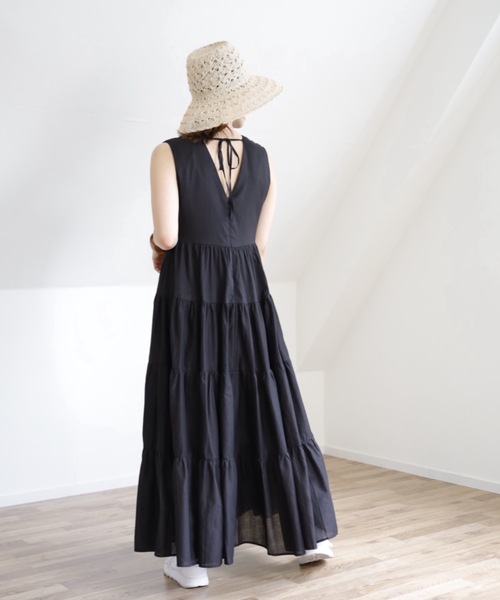 UNFIELD（アンフィールド）の「【UNFIELD ノースリティアードワンピース】（ワンピース・レディース・ブラック/ラベンダー/グレイッシュベージュ・FREE）」の15枚目の写真