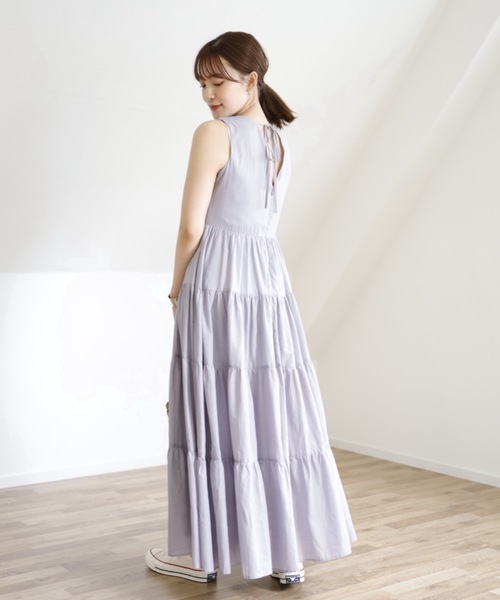 UNFIELD（アンフィールド）の「【UNFIELD ノースリティアードワンピース】（ワンピース・レディース・ブラック/ラベンダー/グレイッシュベージュ・FREE）」の22枚目の写真