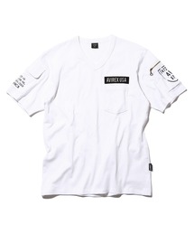 AVIREX(ABbNX)́yWEBzt@eB[O VlbN TVc/SS FATIGUE V-NECK T-SHIRT/ABbNX/AVIREX(TVc/Jbg\[)