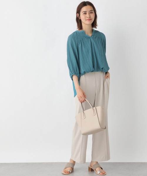 LEPSIM（レプシィム）の「サラサラシャーリングブラウス 949069