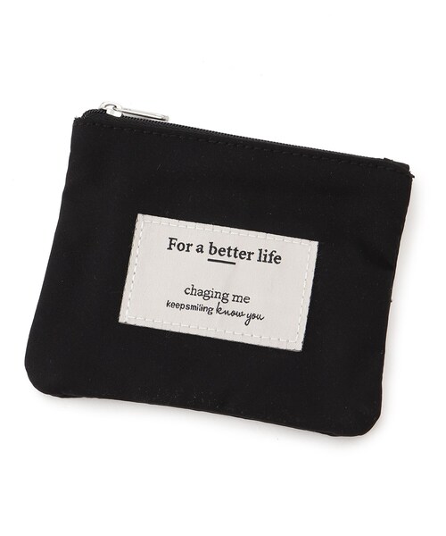 SHOO・LA・RUE（シューラルー）の「◆ビニール×キャンバスミニショルダー（ショルダーバッグ・レディース・ブラック/ピンク系/サンドベージュ/ナチュラル/ブルー・00）」の12枚目の写真