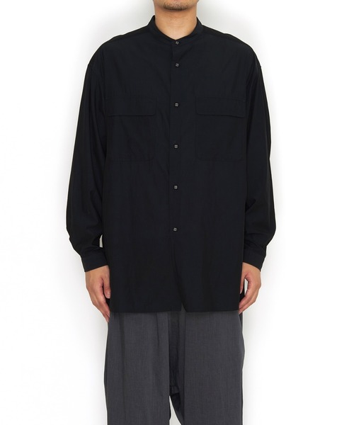 WHITE MOUNTAINEERING（ホワイトマウンテニアリング）の「【White Mountaineering】BROAD BAND COLLAR LONG SLEEVES SH（シャツ/ブラウス・メンズ・ネイビー/ホワイト/ブラック・0/1）」の7枚目の写真