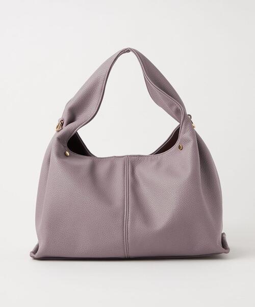 closet story（クローゼットストーリー）の「＜closet story（クローゼットストーリー）＞ センターステッチ ワンハンドル 2WAY バッグ（ショルダーバッグ・レディース・ダークグレー/ライラック・FREE）」の14枚目の写真