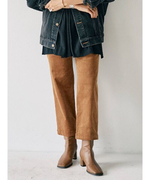 Ungrid（アングリッド）の「コーデュロイタックパンツ（その他パンツ・レディース・グリーン/パープル/キャメル・FREE）」の11枚目の写真