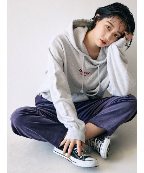 Ungrid（アングリッド）の「コーデュロイタックパンツ（その他パンツ・レディース・グリーン/パープル/キャメル・FREE）」の7枚目の写真