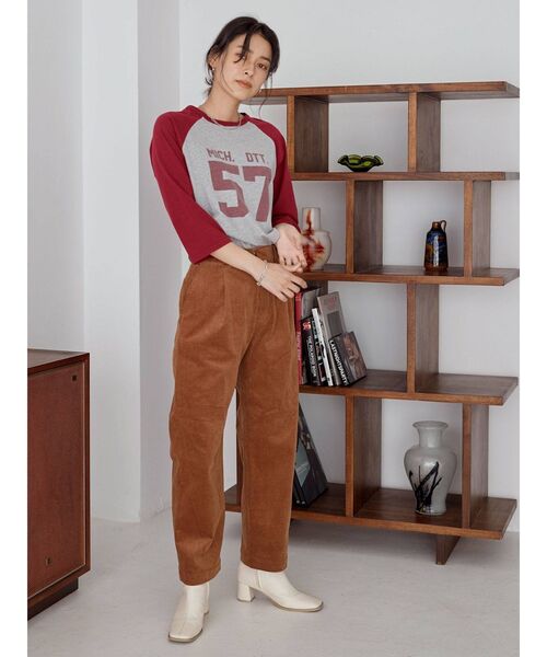 Ungrid（アングリッド）の「コーデュロイタックパンツ（その他パンツ・レディース・グリーン/パープル/キャメル・FREE）」の12枚目の写真