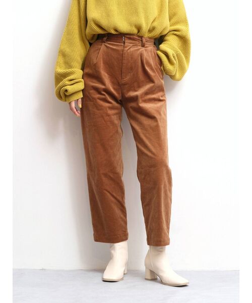 Ungrid（アングリッド）の「コーデュロイタックパンツ（その他パンツ・レディース・グリーン/パープル/キャメル・FREE）」の16枚目の写真