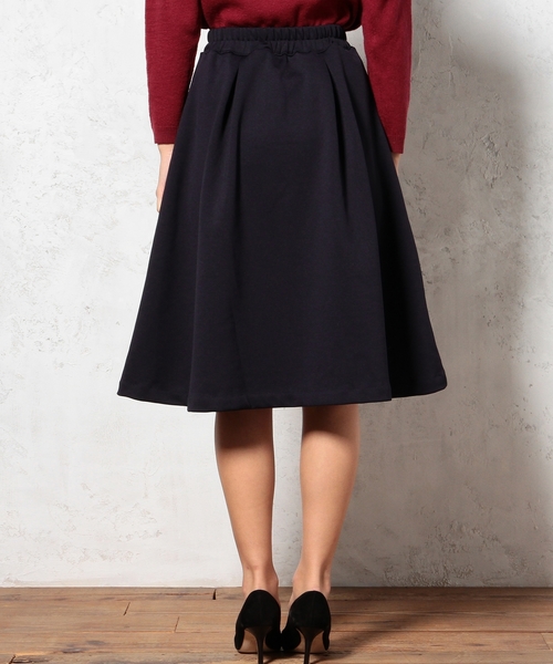 green label relaxing（グリーンレーベルリラクシング）の「GC ウラキモウ ワイド スカート ◆（スカート・レディース・ブラック/ネイビー・フリー）」の3枚目の写真