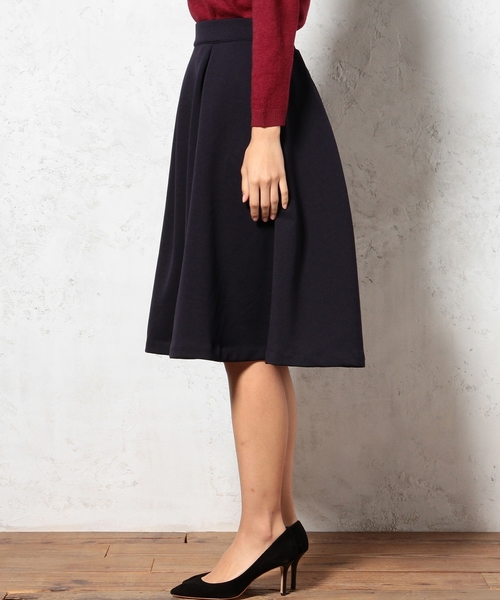 green label relaxing（グリーンレーベルリラクシング）の「GC ウラキモウ ワイド スカート ◆（スカート・レディース・ブラック/ネイビー・フリー）」の5枚目の写真